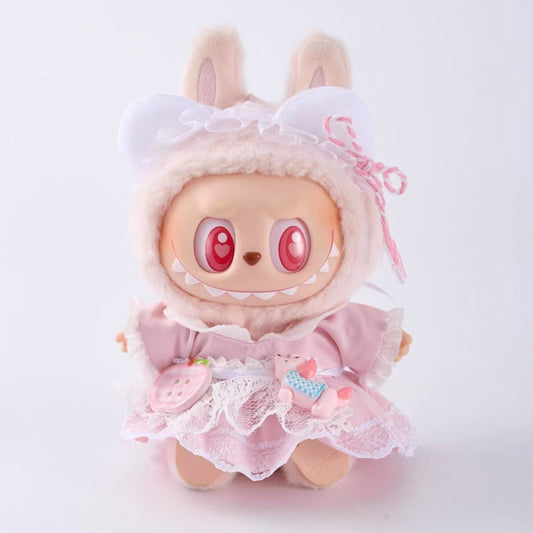 labubu popular,labubu clothes pink,labubu medium size